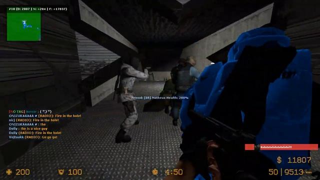 Counter Strike Source - Zombie Escape Mod online gameplay on Reloaded map смотреть онлайн