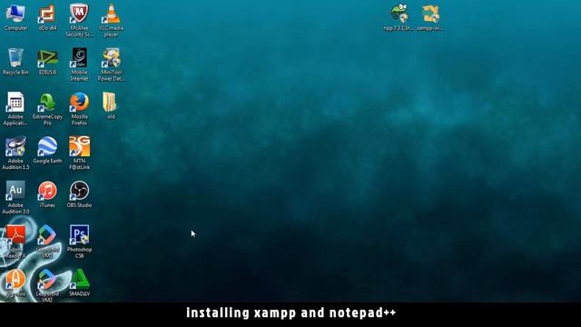 04 - PHP with MYSQL tutorial - beginner series - Installing xampp and notepad++ смотреть онлайн