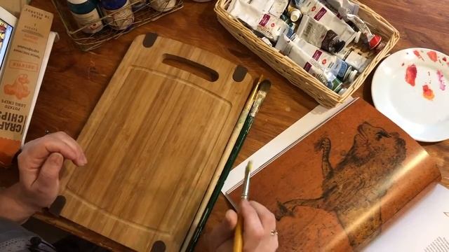 Кот мурлыка Роспись досочки смотреть онлайн