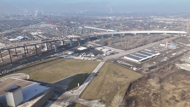 Gordie Howe Bridge Construction Update | Aerial Drone Footage 2/4/2024 смотреть онлайн