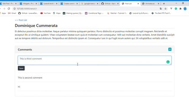 Create comment system with laravel jquery ajax смотреть онлайн