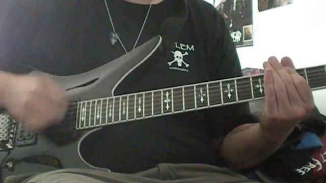 Nightmare cover using Synyster Special guitar смотреть онлайн