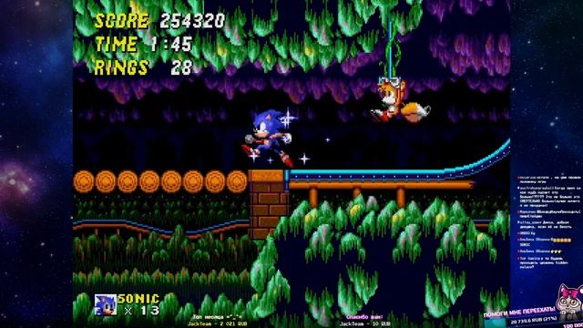 Подстава от чекпоинта в Мистических Пещерах! | Оригинальный Sonic the Hedgehog 2 (Второй Соник) #6 смотреть онлайн
