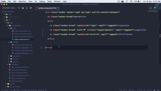 Laravel Angular Authentication with JWT | Logout & CanActivate #11 смотреть онлайн