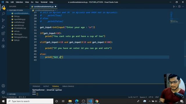 #4. PYTHON LOOPS,CONDITIONAL STATEMENTS (IF-ELIF-ELSE, FOR LOOP ,BREAK, CONTINUE & WHILE LOOP) смотреть онлайн