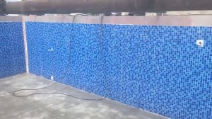 Откатная крыша из поликарбоната уличного бассейна ч2