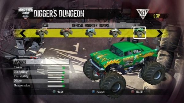 MONSTER JAM: Path of Destruction ALL Monster Trucks List (PS3, Xbox 360, PSP)