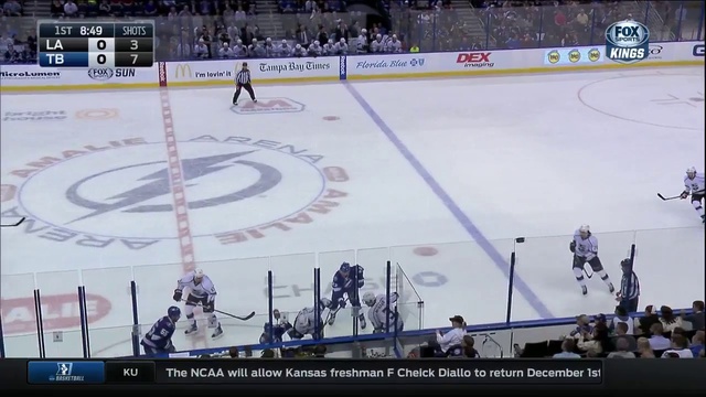 NHL. Los Angeles Kings - Tampa Bay Lightning. | Тампа Бей - ЛА Кингз .1 тайм смотреть онлайн