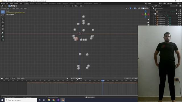 Using Kinect SDK and Blender Python to create simple motion capture смотреть онлайн