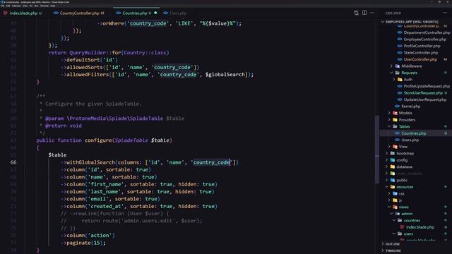 10 Create and Display Countries | Laravel Splade Tutorial Employees Management Project смотреть онлайн