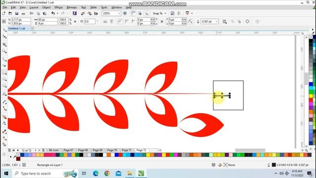 How to Create Leaf Rounding design in coreldraw || Coreldraw me Leaf logo kaise banaye смотреть онлайн