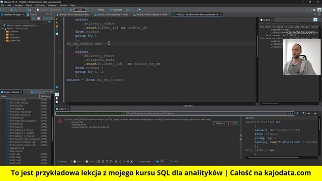 SQL WITH czyli CTE Common Table Expressions смотреть онлайн