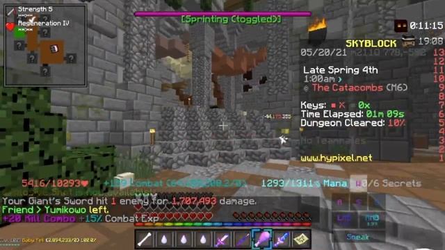 SOLO M6 BLOODRUSH Hypixel Skyblock смотреть онлайн