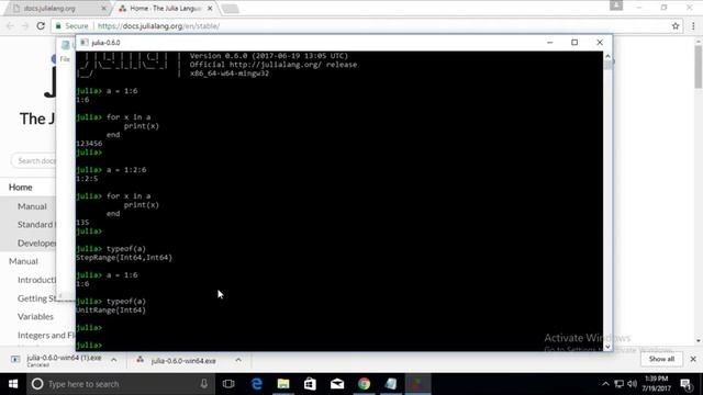 Julia Tutorial - Create Sequence or Range of numbers смотреть онлайн