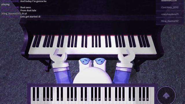 Dust Sans | The Murderer - Roblox Piano смотреть онлайн