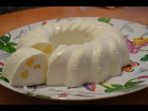Творожный десерт бланманже. смотреть онлайн