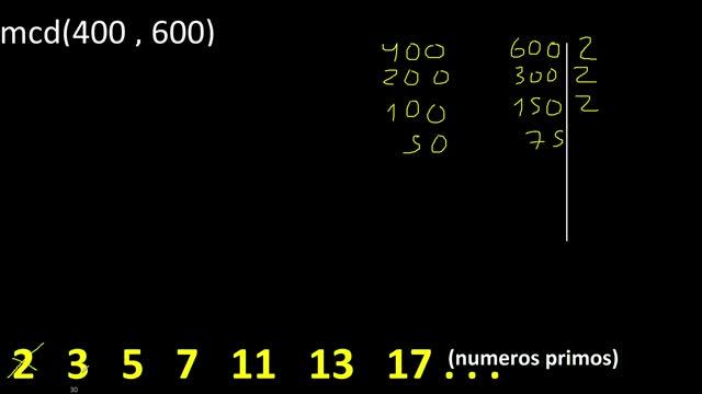 mcd de 400 y 600 maximo comun divisor de numeros , ejemplo de como se halla смотреть онлайн
