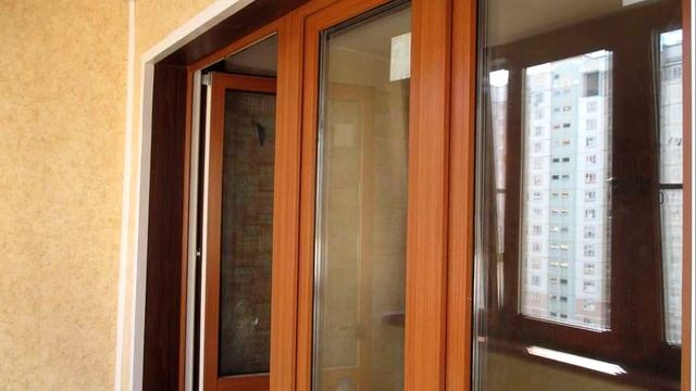 Пример остекления угловой лоджии ламинированными пластиковыми окнами слайдшоу смотреть онлайн