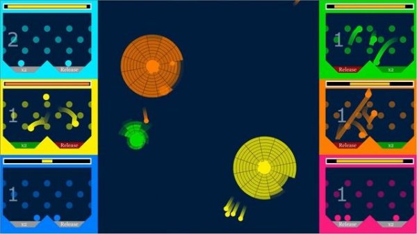 Dynamic Core Destruction x Multiply or Release in Algodoo