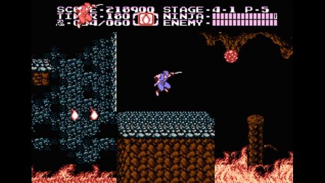 Dendy (Famicom,Nintendo,Nes) 8-bit Ninja Gaiden 2 The Dark Sword of Chaos Act 4