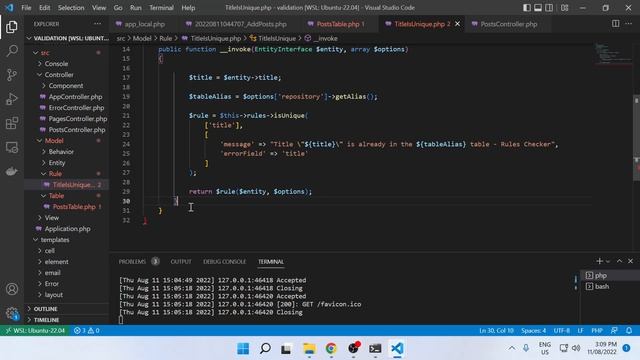 CakePHP 4 - Create Custom Validation & Application Rules смотреть онлайн