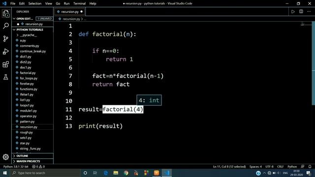 Recursion in Python #32 | Function | || Python Tutorials for Absolute Beginners || Jeevan Upreti || смотреть онлайн