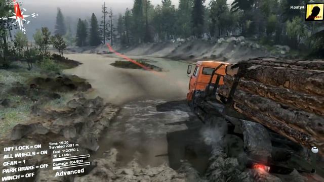 Мультфильм про #ГРУЗОВИКИ, #МУЛЬТИК про #МАШИНКИ ВЕЗДЕХОДЫ #46 SpinTires Cartoon about #TRUCKS #201 смотреть онлайн