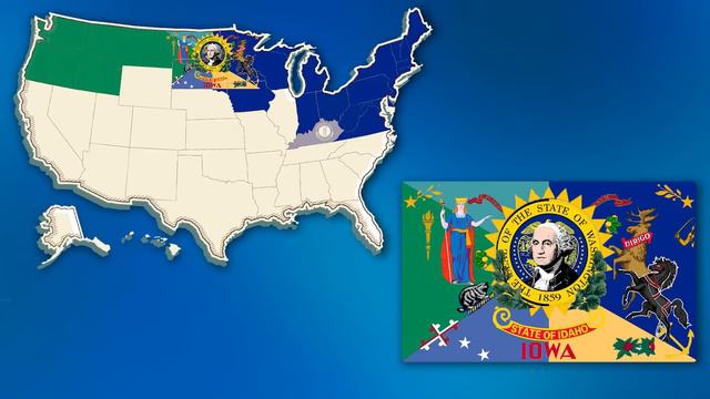 All American States in ONE Flag | Alternative USA Flag смотреть онлайн