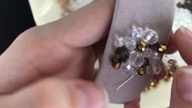 Ободок из хрустальных бусин своими руками, секреты идеальной вышивки | DIY tiara | handmade смотреть онлайн