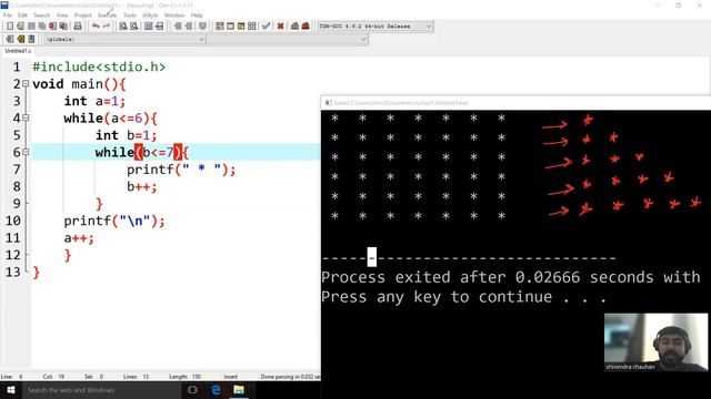 Nested while loop | C programming tutorial in Hindi смотреть онлайн