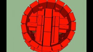 Круглая печь с нижним прогревом