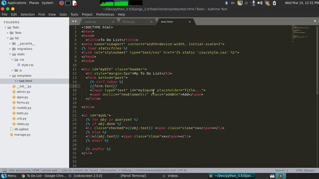 4 - To Do List With Djang 2 0 - Create Form смотреть онлайн