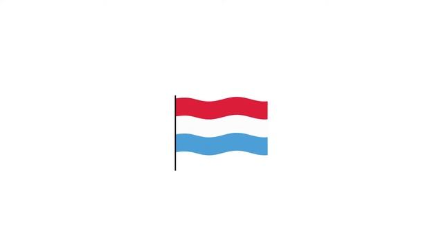 Luxembourg flag Lottie JSON animation смотреть онлайн