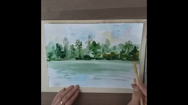 Диденко Алена Рудольфовна, преподаватель отделения изо Этюд с отражением в воде смотреть онлайн