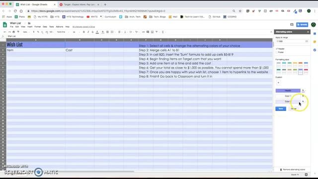 Google Sheets: Wishlist Activity смотреть онлайн