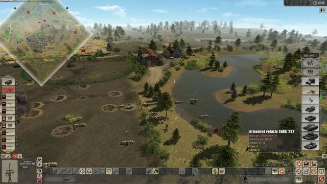 Men Of War Assault Squad (GSM mod) - Russia Vs Germany '43 - "Clash between Veterans" смотреть онлайн