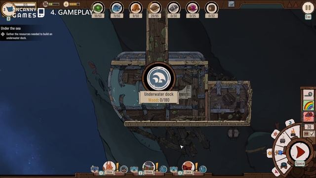 Diluvian Winds review - cosy story driven side scrolling colony builder sim смотреть онлайн