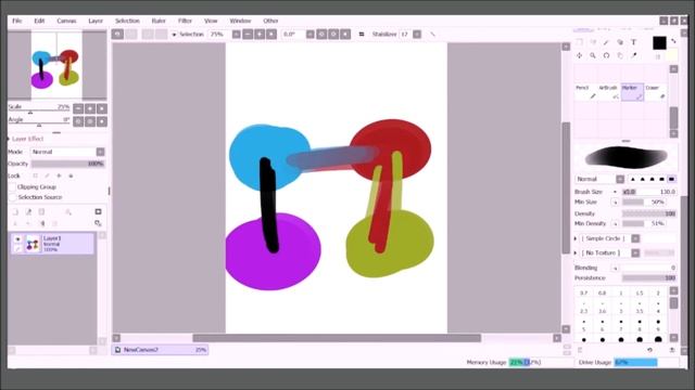 Как работать в Paint Tool SAI2 смотреть онлайн