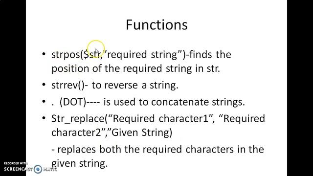 Strings in PHP смотреть онлайн