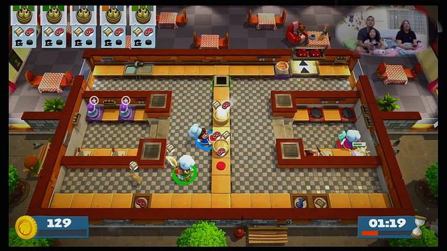Overcooked 2 - level 1-1 to level 1-6 (gameplay) 3 players смотреть онлайн