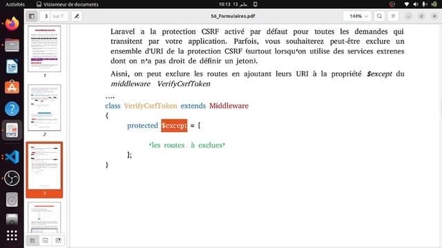 Laravel9 (Developper en Back-end) : V34 protection csrf /Part4 смотреть онлайн