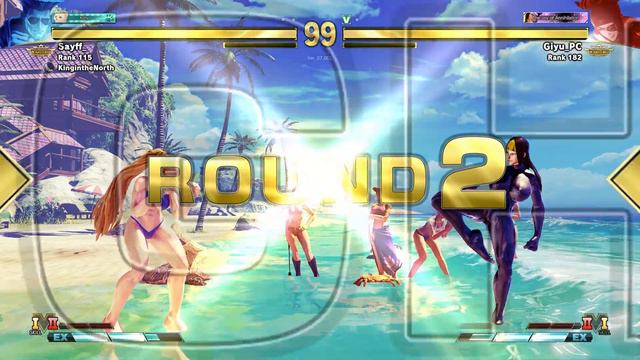 Street Fighter V - Juri VS Cammy Guile Mod Juri Black Latex Cammy Monokini смотреть онлайн