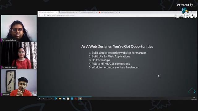How make a career in Web Development with MADHAV BAHL | Yashika Gupta | Girl Up She-United смотреть онлайн