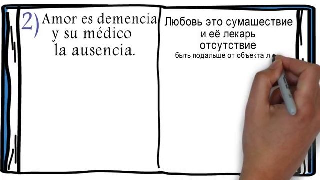 Испанский язык.Испанские пословицы.Серия из 30 пословиц и поговорок про любовь  на испанском языке.