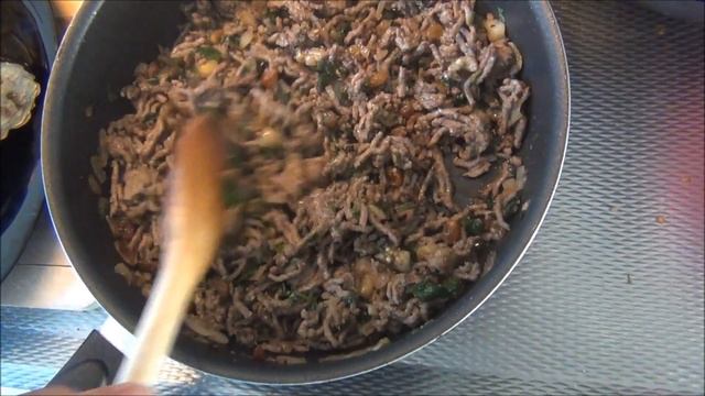 Фаршированные баклажаны по-восточному. Вкусный рецепт в исполнении моего мужа! смотреть онлайн