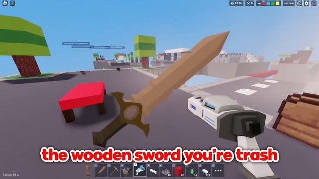 Roblox Bedwars But BREAK BLOCKS = ANY Item смотреть онлайн