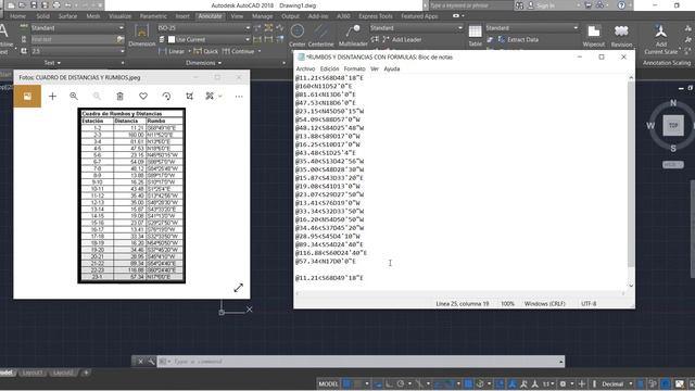 Como dibujar polígonos en AutoCAD con distancias y rumbos topográficos смотреть онлайн