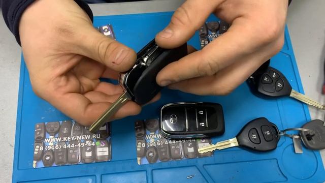 переделываем обычный ключ Toyota в выкидной Toyota Camry RAV4 смотреть онлайн