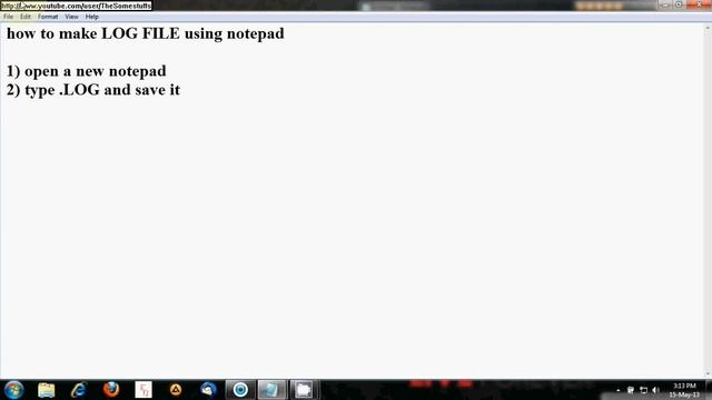 how to make log file using notepad смотреть онлайн