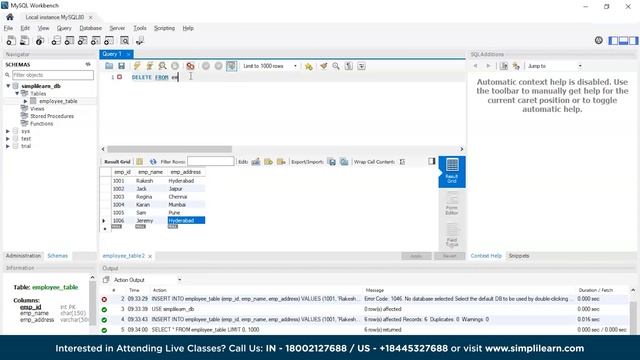 ?Delete a Row From Table in SQL | Delete Operation in SQL | SQL Tutorial for Beginners | Simplilear смотреть онлайн